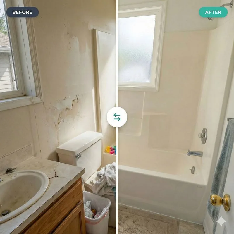 Before and after: bathroom restoration
